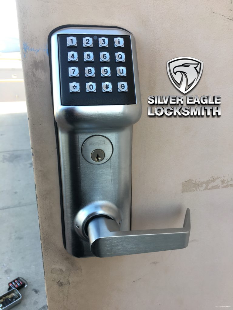 locksmith las vegas near me - Fire Exit Door Keypad Installation