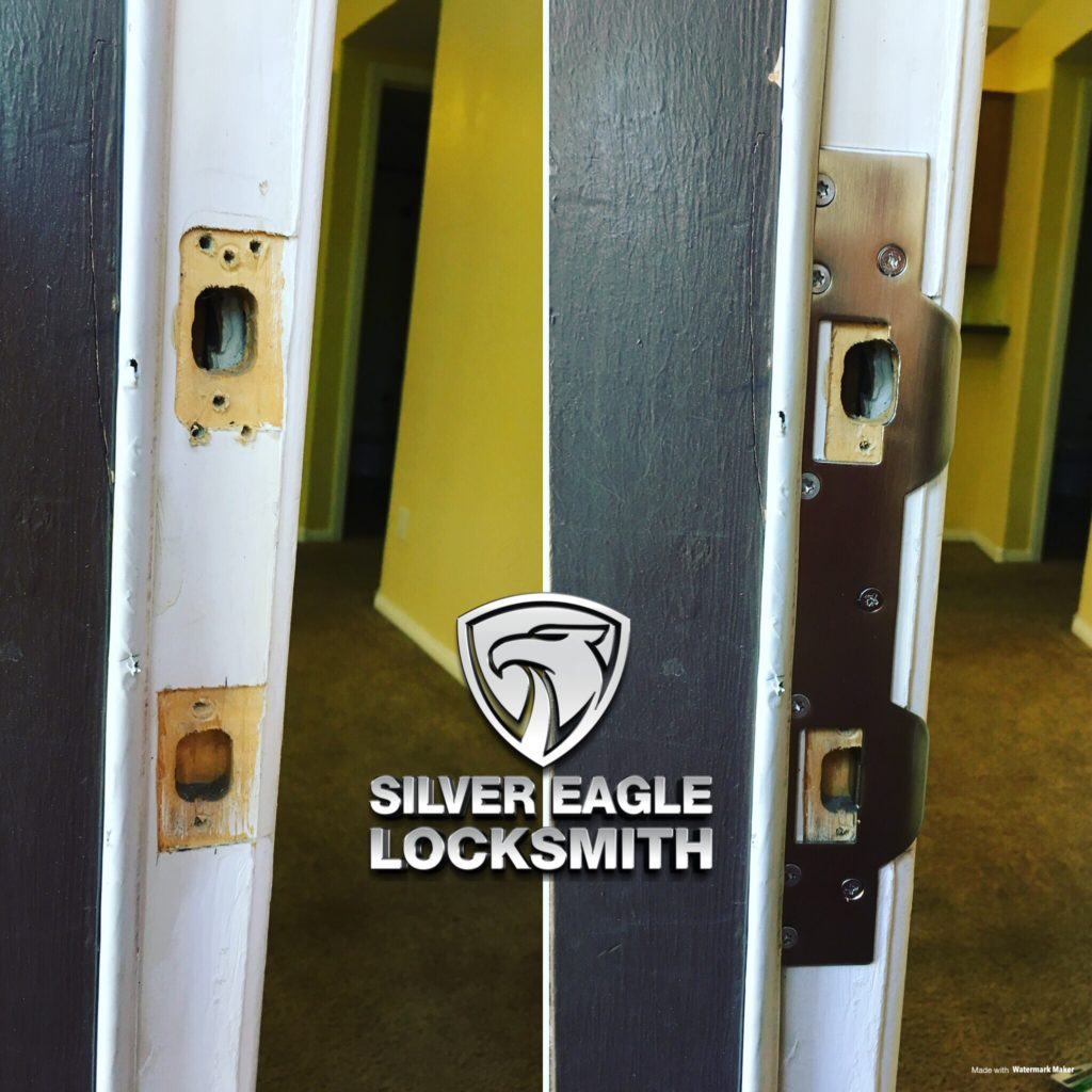 locksmith las vegas near me - Sucurity Door Reinforcement Strike Plate