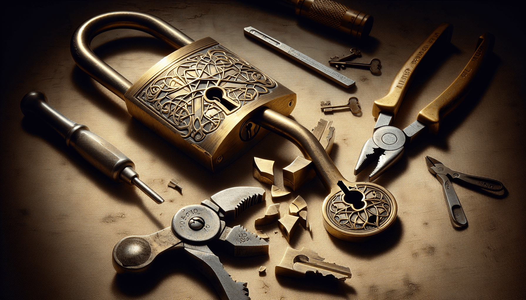 How Do You Open A Locked Key That Broke?